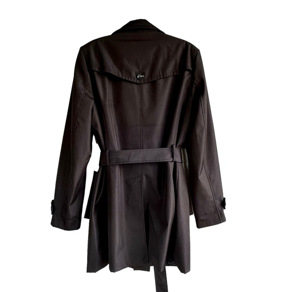 Calvin Klein Black Trench Jacket Coat Fall Quiet Luxury Minimalist - Picture 9 of 13